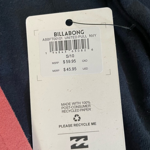 Small billabong color block hoodie - Picture 4 of 7